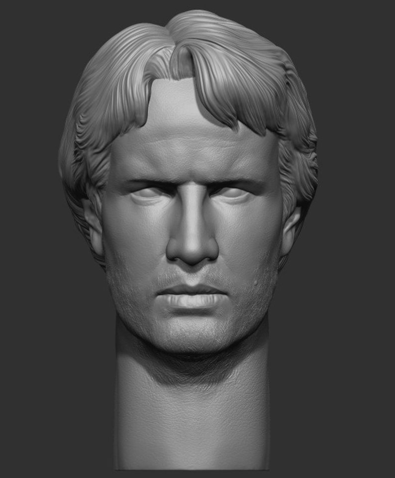 Christopher Lambert or Connor MacLeod head only sculpting 3D file. zdjęcie 3