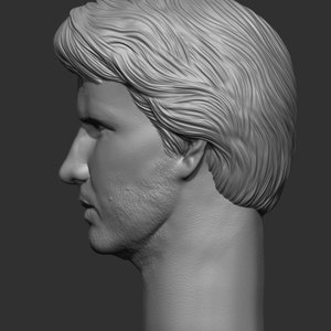 Christopher Lambert or Connor MacLeod head only sculpting 3D file. zdjęcie 6