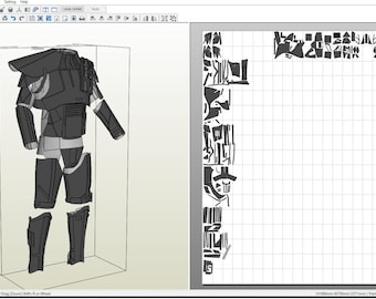Death Trooper armor  Foam pepakura file //not including helmet