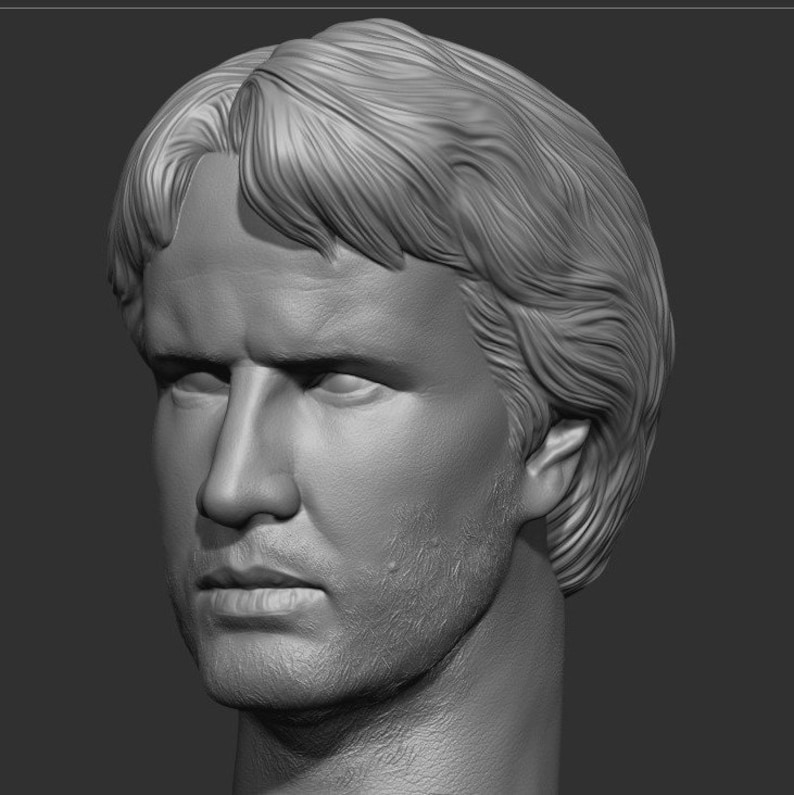 Christopher Lambert or Connor MacLeod head only sculpting 3D file. zdjęcie 1
