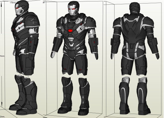 War Machine Endgame Suit Mk5 Pepakura Pdo File