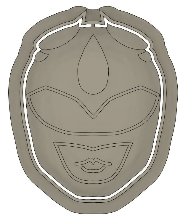 Cookie Cutter Blue Power Rangers 3D File - Etsy