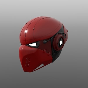 Rote Kapuze Benutzerdefinierter Helm