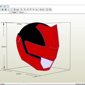 Lupin Ranger Red Helmet 3D