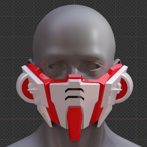 Gundam Red Astray Mask 3D Druck Datei