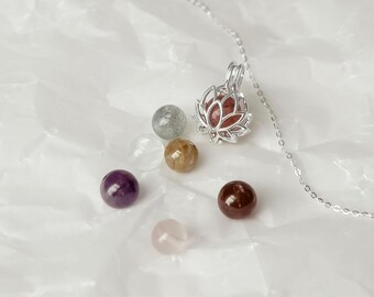 Silber Lotus Halskette - Vietnam Jewelry Shop | Lotus Schmuck - Handgemachter Schmuck Vietnam - Vietnamesischer Schmuck - S925
