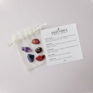 Sagittarius Crystal Set - Astrology Gemstone Set, 12 Zodiac Signs Crystal Set, Healing Crystals & Stones, Zodiac Bundles - Shimmer