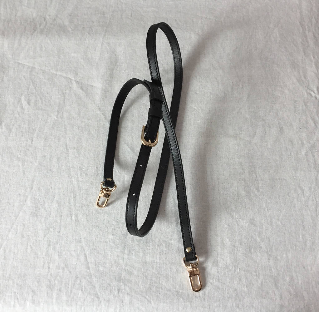 Black Leather Purse Straps Adjustable Bag Strap Replacement Etsy