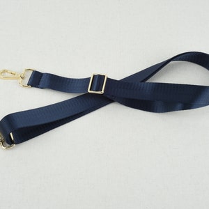 1 Zoll breiter verstellbarer Geldbörsengurt Crossbody Bag Strap Handtasche Nylon Gurt - Navy Blau