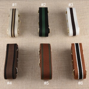 1,5 Zoll breite verstellbare Geldbörse Riemen Crossbody Taschengurt gestreifte Riemen