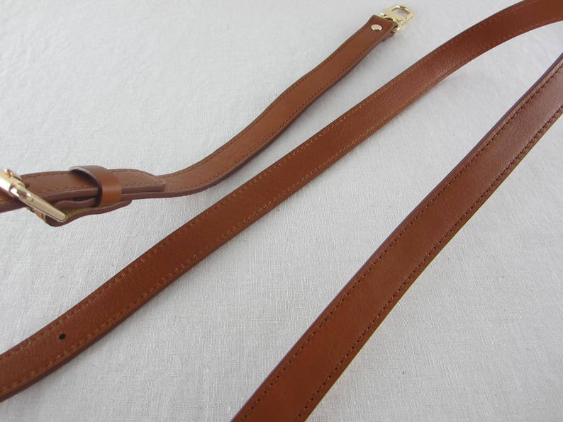 Correas de bolso de cuero sintético marrón de 19 cm de ancho Etsy