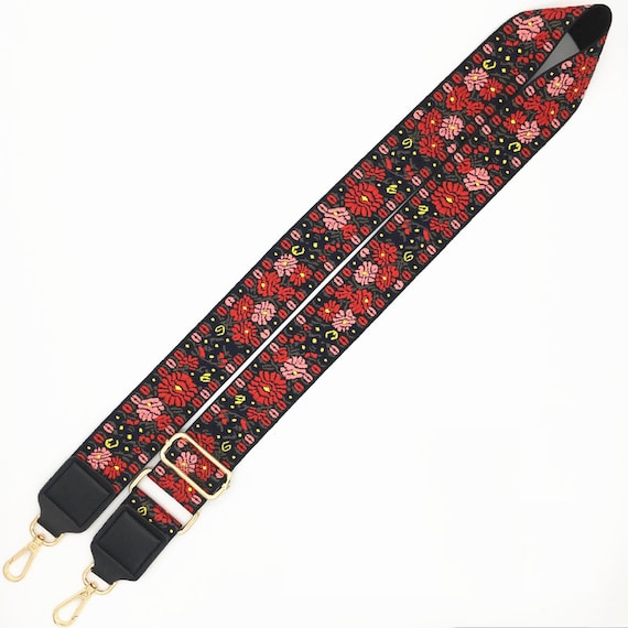 floral purse strap