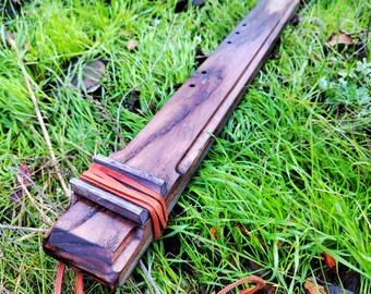 BASS ASH Native American Drone "Galaxy Plus" Key Of Low C - Hand Made Double Flute