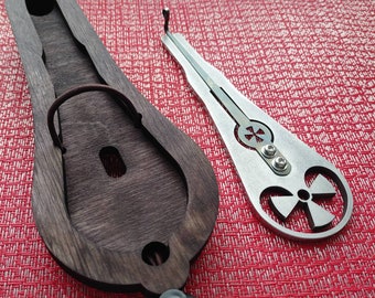 MEGABASS 2 in 1 Jew&#39;s harp &quot;X&quot; in a wooden case (jaw/mouth harp) (VladHarps/Ukraine) Great Quality
