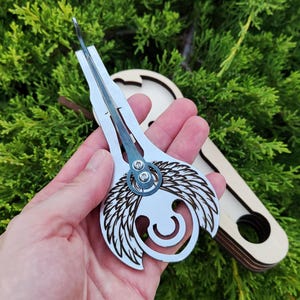 UKRAINE Exclusive 2 in 1 Jew&#39;s harp &quot;Archangel&quot; in a wooden case (jaw/mouth harp, maultrommel)