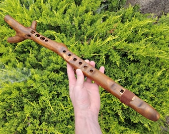 Flauta de estilo nativo americano druida vocal - Tonalidad de si - Instrumento de silbato / Idea de regalo / silbato