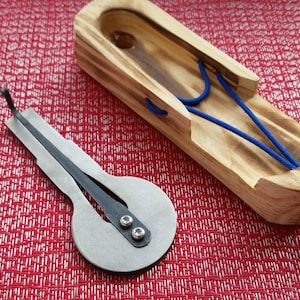 Great 2 in 1 Jew&#39;s harp - &quot;Mentor 110&quot; in a wooden case - (jaw harp)