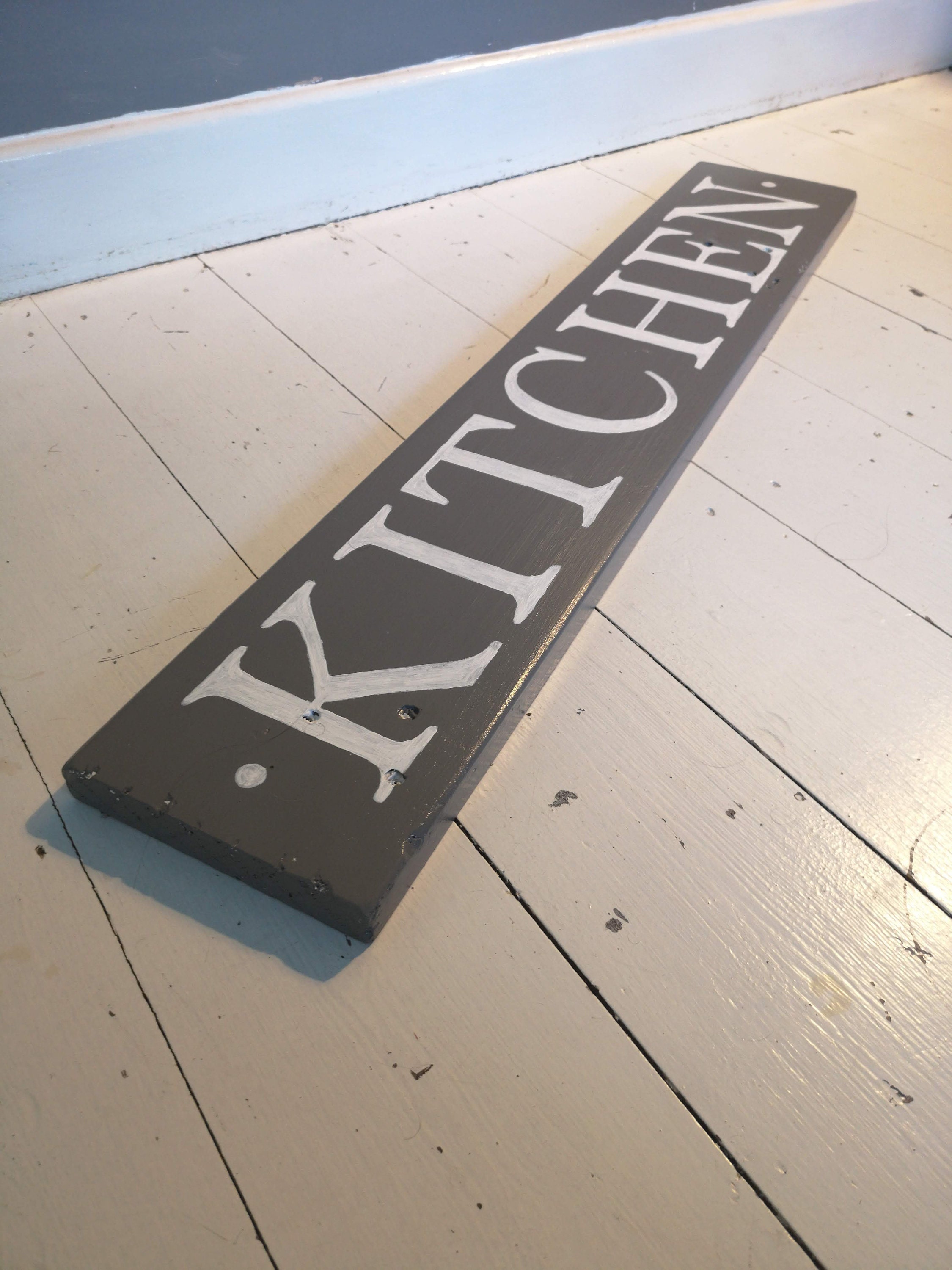 Kitchen Sign Hand Painted on Reclaimed Wood Etsy Australia