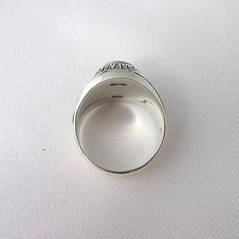 Large /' College/' ring NAF NAF silver adorned with a red stone T 60