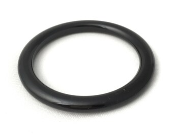 Vintage black bakelite Bangle Bracelet