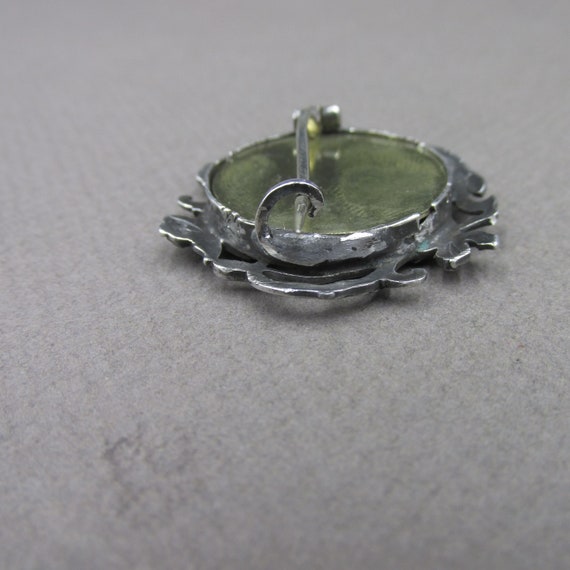 Broche Art Déco broche ornement nostalgique argent shabby vintage