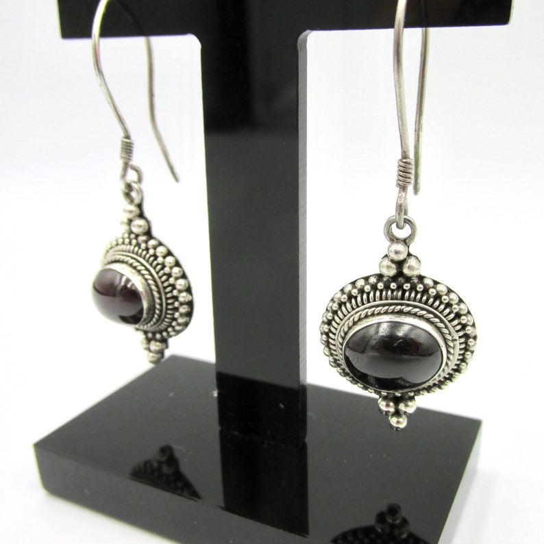 925 silver pendant earrings and garnet for women/'s watermark style