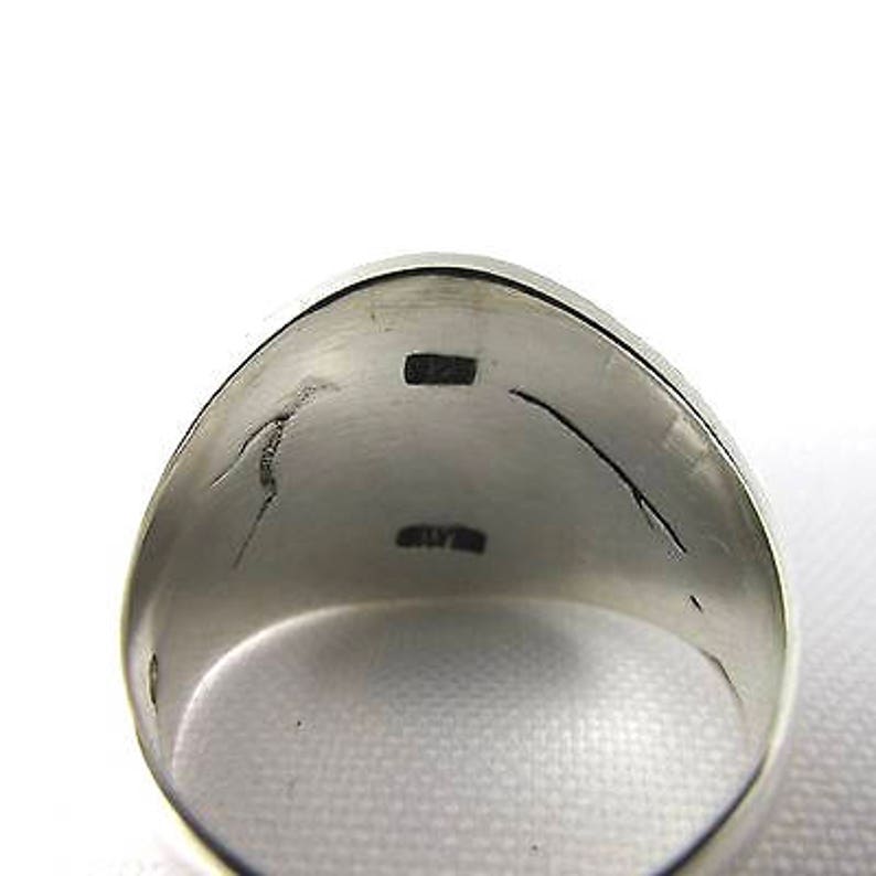 Large /' College/' ring NAF NAF silver adorned with a red stone T 60