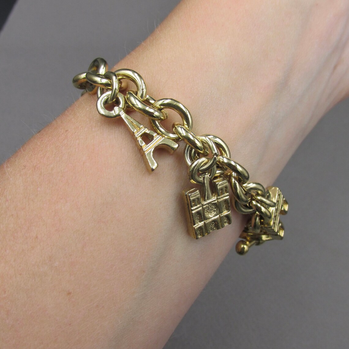 Agatha Paris bracelet large mesh with charms charms theme of Etsy