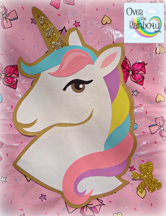 JoJo Siwa Inspired Party Game Set Pin the Bow on the Unicorn | Etsy