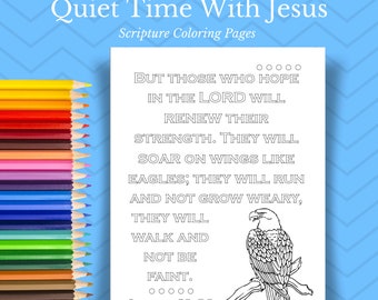Bible Coloring Pages // Bible Journaling // Scripture Wall Art // Christian Coloring Page // Faith Printable // Coloring Book // Doodle