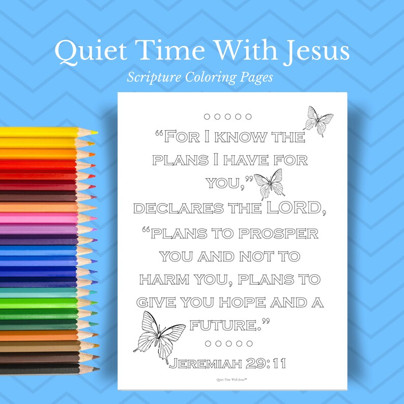 Bible Coloring Pages // Bible Journaling // Scripture Wall Art // Christian Coloring Page // Faith Printable // Coloring Book // Doodle image 1
