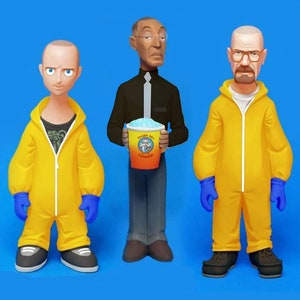 Breaking Bad figure Walter White ,Jesse Pinkman, Gus Fring per