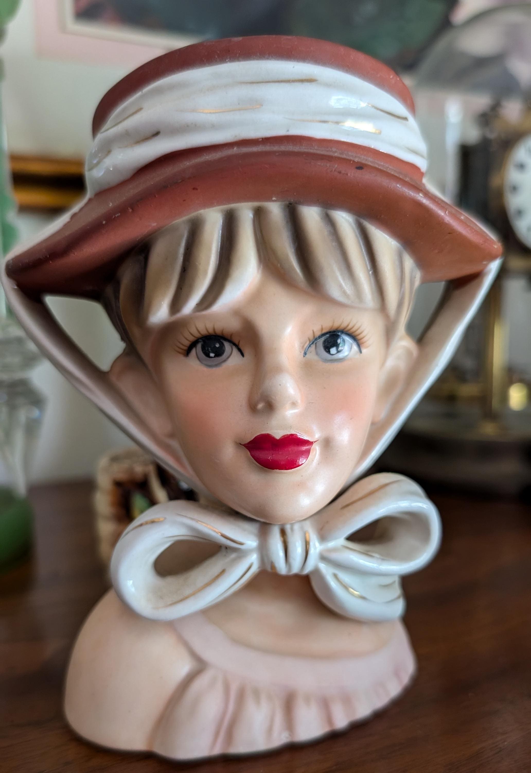 Relpo Lady Head Vase - Etsy
