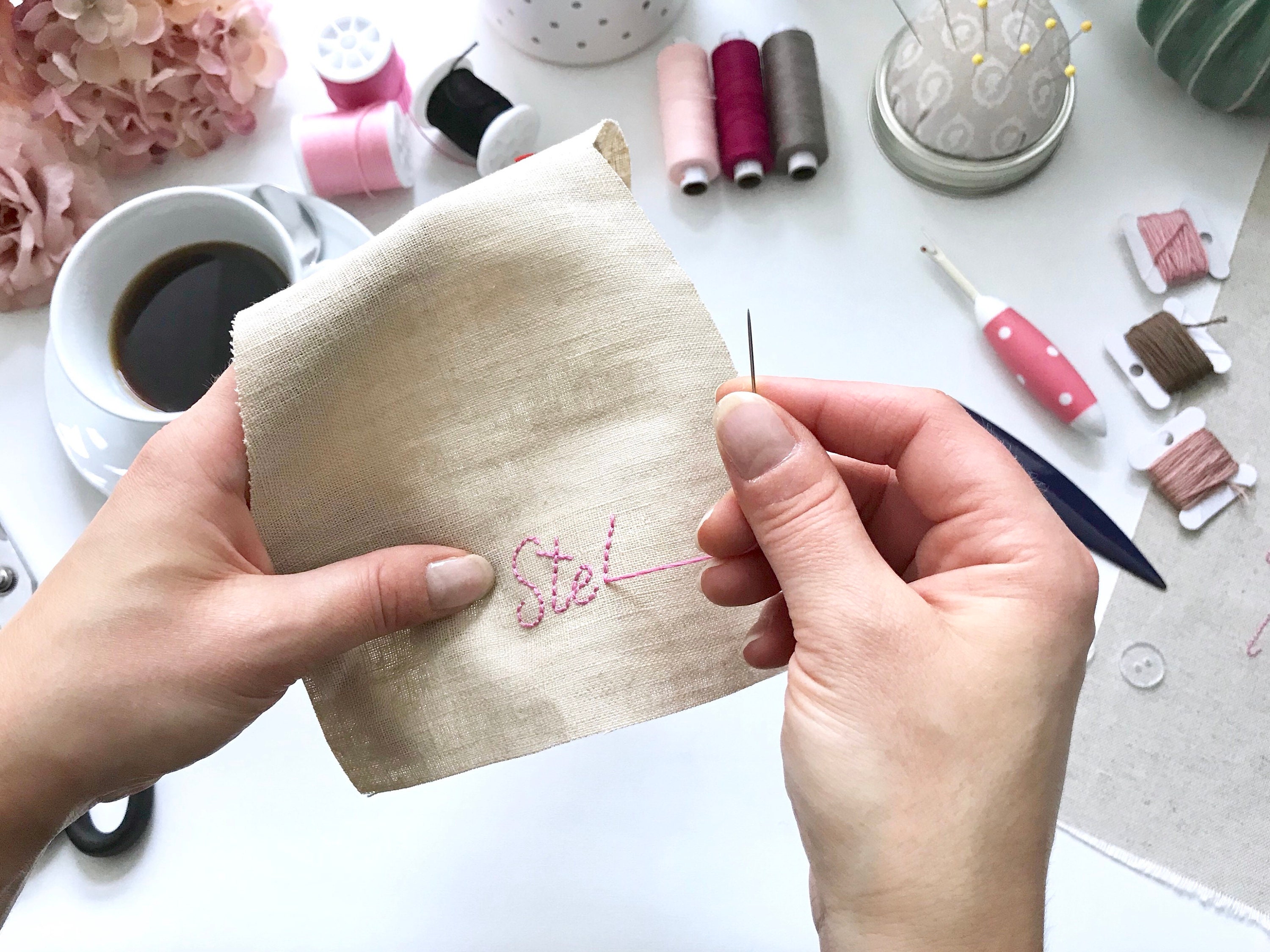 Hand Stitched Name for Cloth Dolls From Le Petit Fox Custom Etsy UK