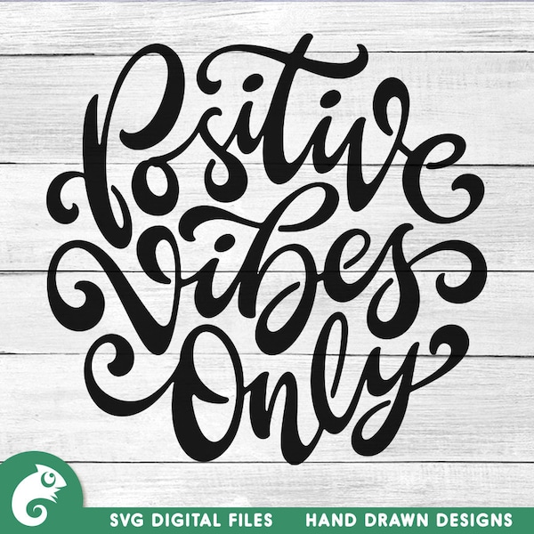 Positive Vibes Only SVG, Good Vibes SVG, Good Vibes Only SVG, Motivational svg, Positive saying svg, Yoga svg, Hand lettered svg