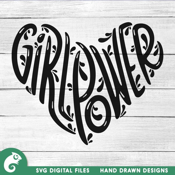 Girl Power SVG, Girl SVG, Feminist SVG, Female power svg, Girl shirt svg, Girl Boss svg, Fitness girl svg, Hand lettered svg
