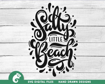 Salty Little Beach SVG: Summer Vacation Cut File (Digital Download)