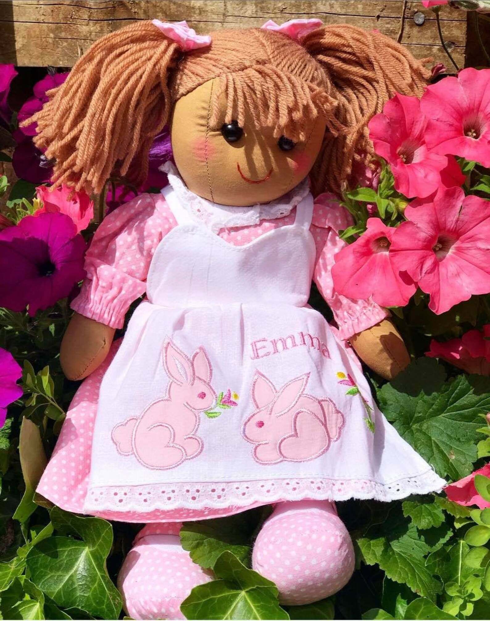Personalised Summer Rag Doll, Baby Gift, New Baby, Ragdoll, Dolly