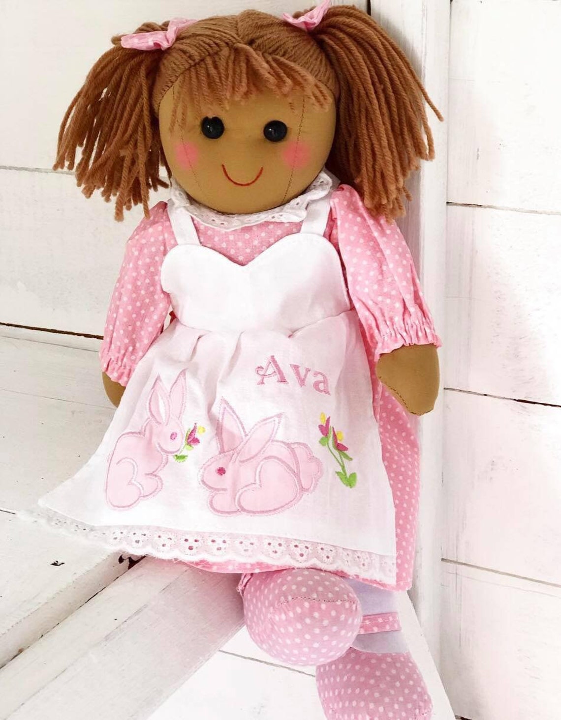 Personalised Summer Rag Doll, Baby Gift, New Baby, Ragdoll, Dolly