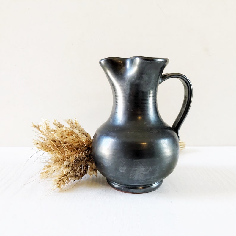zwarte keramische vintage kruik werper ewer gieter halloween | etsy