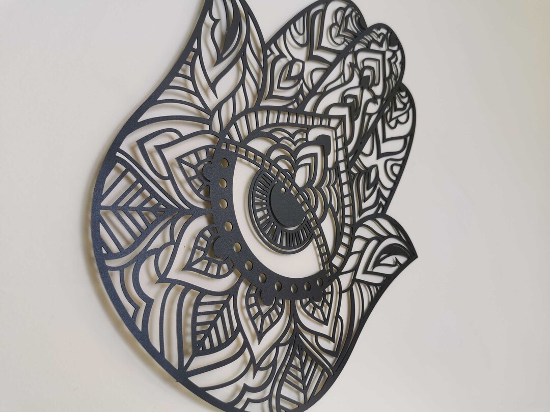 HAMSA HAND Metal Wall Art Home Decor Animal Metal Decoration Etsy