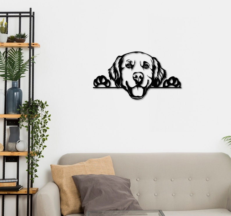 Labrador Dog Metal Wall Art Decor Hanging Artwork Etsy