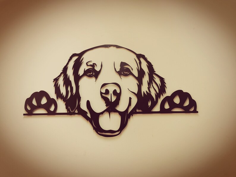 Labrador Dog Metal Wall Art Decor Hanging Artwork Etsy