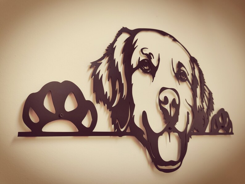 Labrador Dog Metal Wall Art Decor Hanging Artwork Etsy