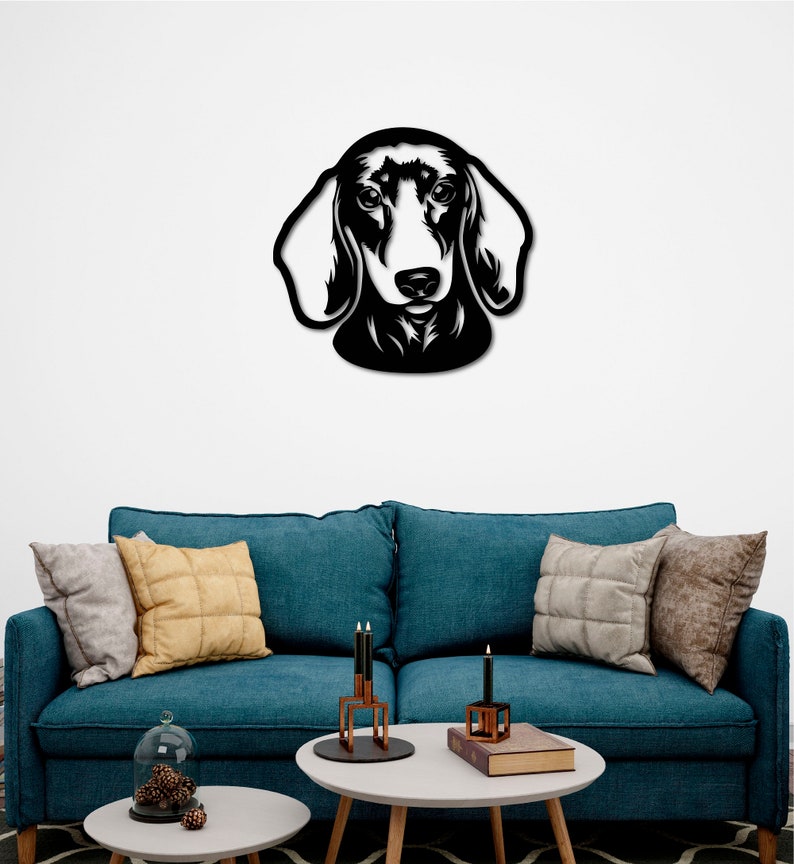 Dachshund Dog Metal Wall Art Decoration Gift Metal Home Wall Etsy