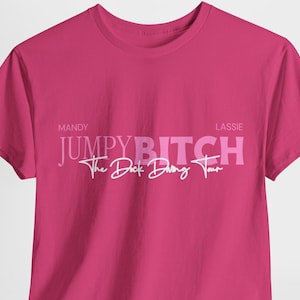 PERSONALIZED Jumpy Bitch The Dock Diving Tour Funny shirt for Dock Diving Funny Dog Sports Gift