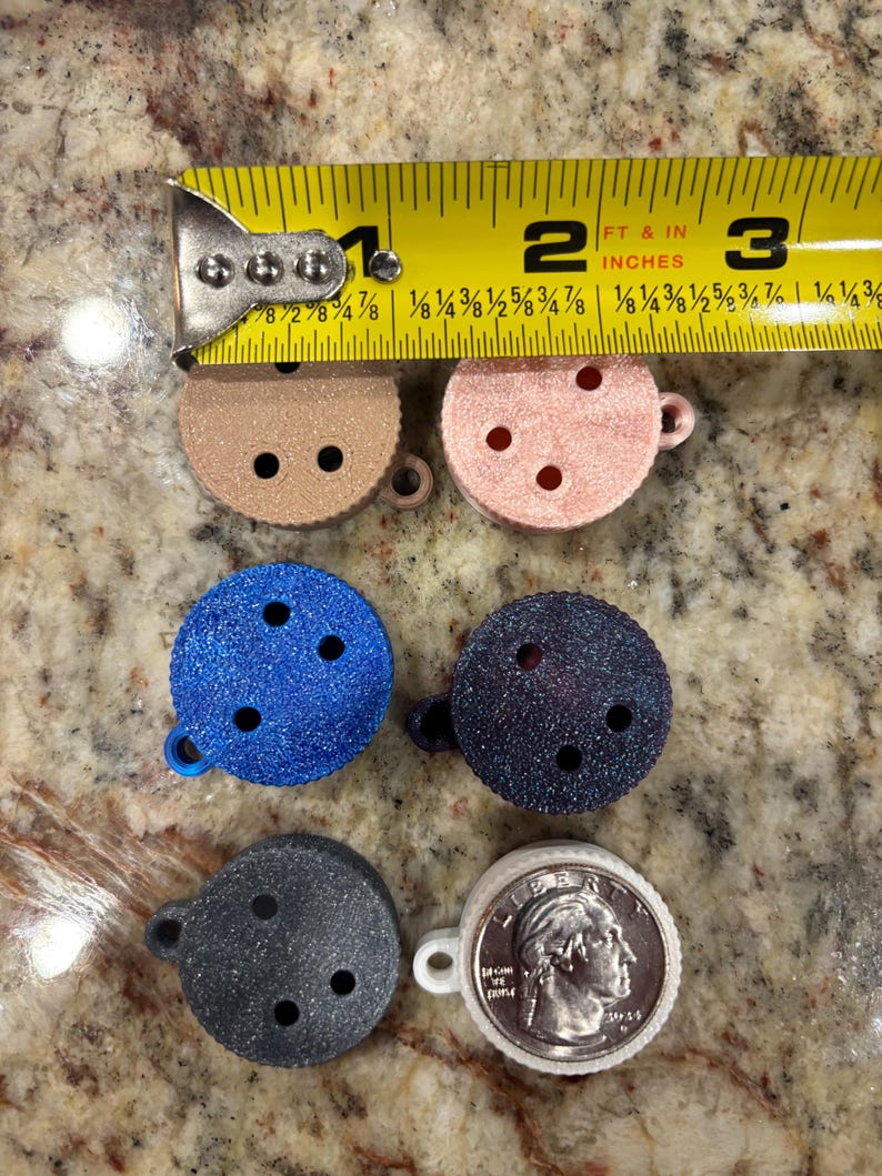 Scent Work hide vessels scent work hides Nosework training tins simple screw top plastic hide containers with magnets image 2