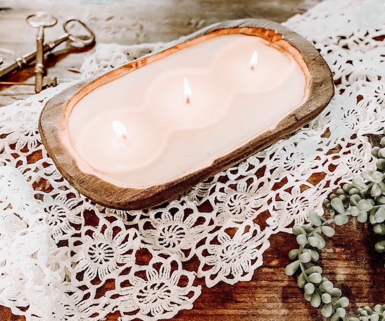 Dough Bowl Candle-FREE SHIPPING-Gifts for Her-Farmhouse Candle image 3