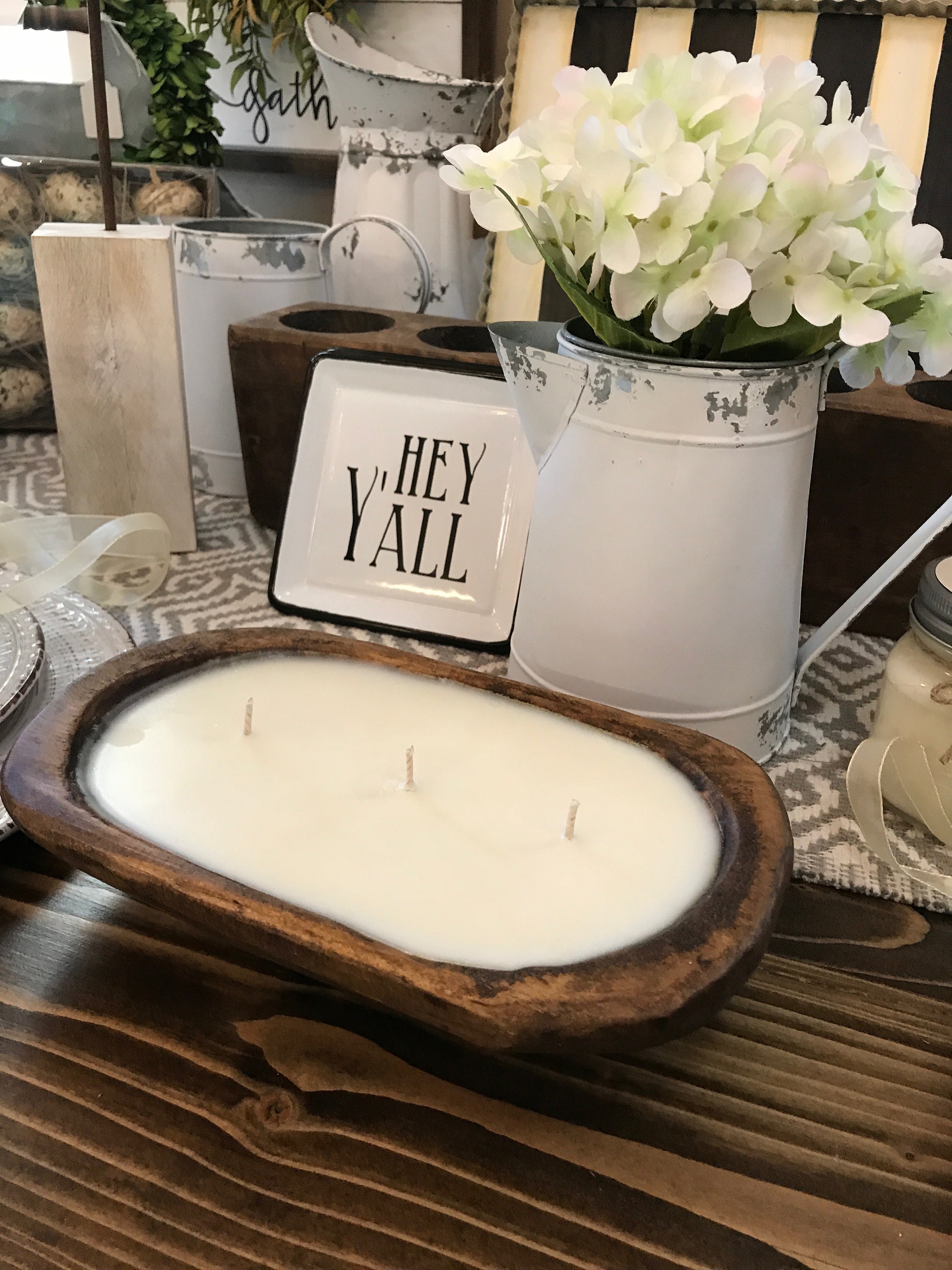 Home & Living SALE Wholesale Personalised Dough Candle Bowls Black set