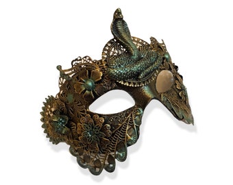 Gothic Snake Mask, Medusa Mask, Halloween Mask, Masks for her, masks for him, Medusa Cosplay, Fancy dress mask